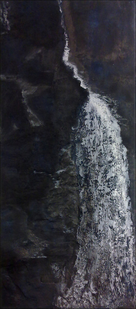 "La cascade" 55 x 125cm  Collection privée