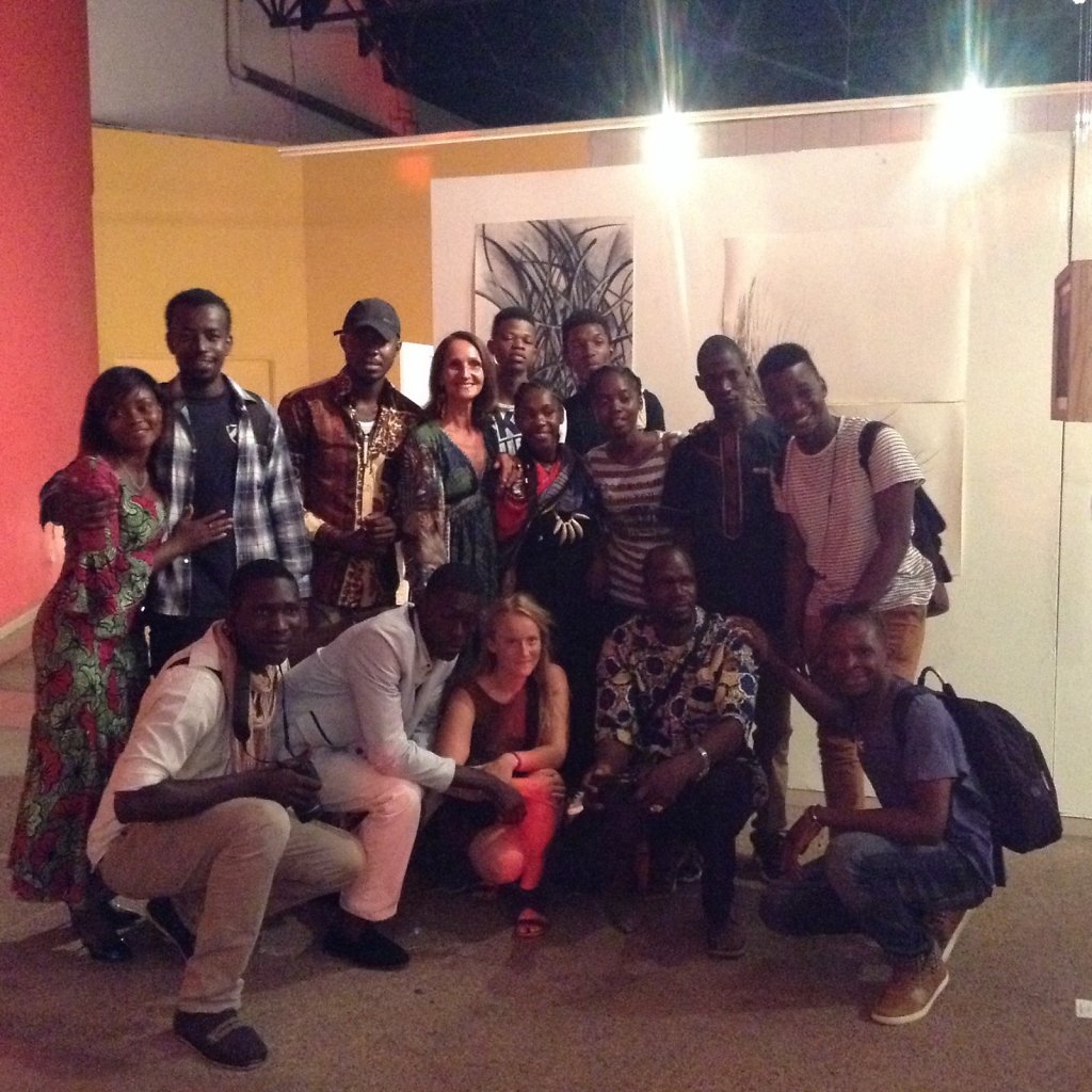 Institut Français de Brazzaville Congo avec Domitille Bertrand , Workshop marché de l'art 