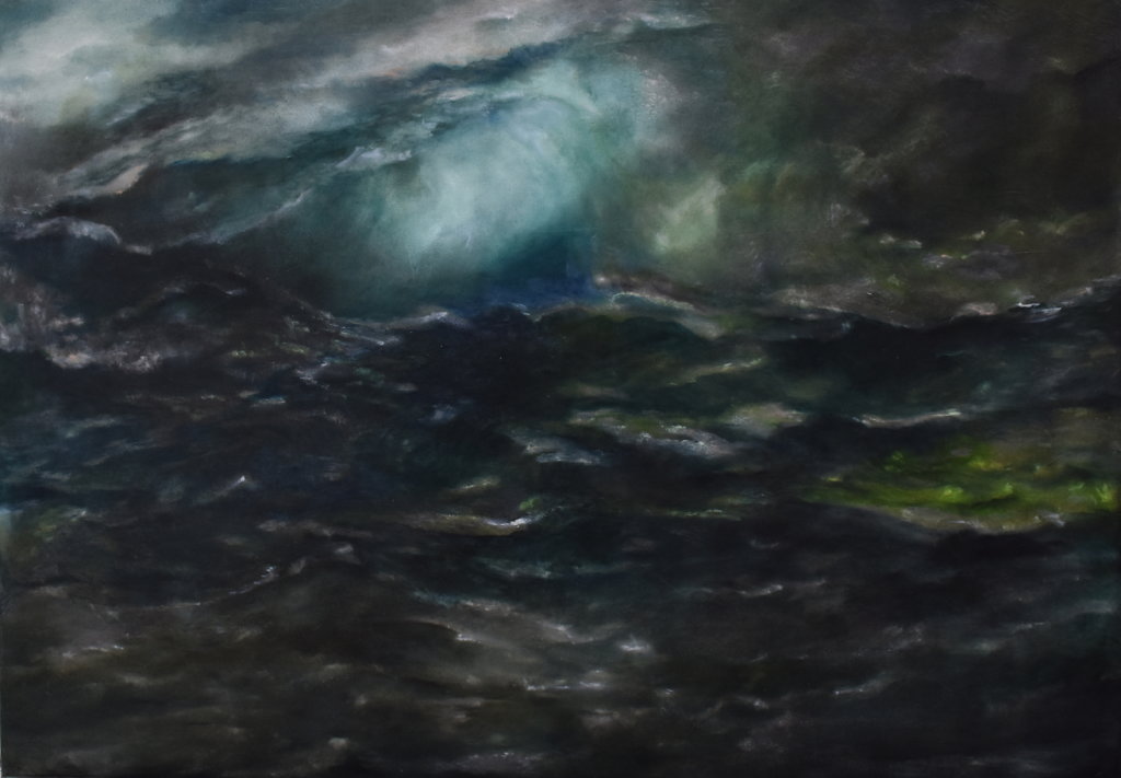 "Underwater" Huile sur toile, 70 x 100cm